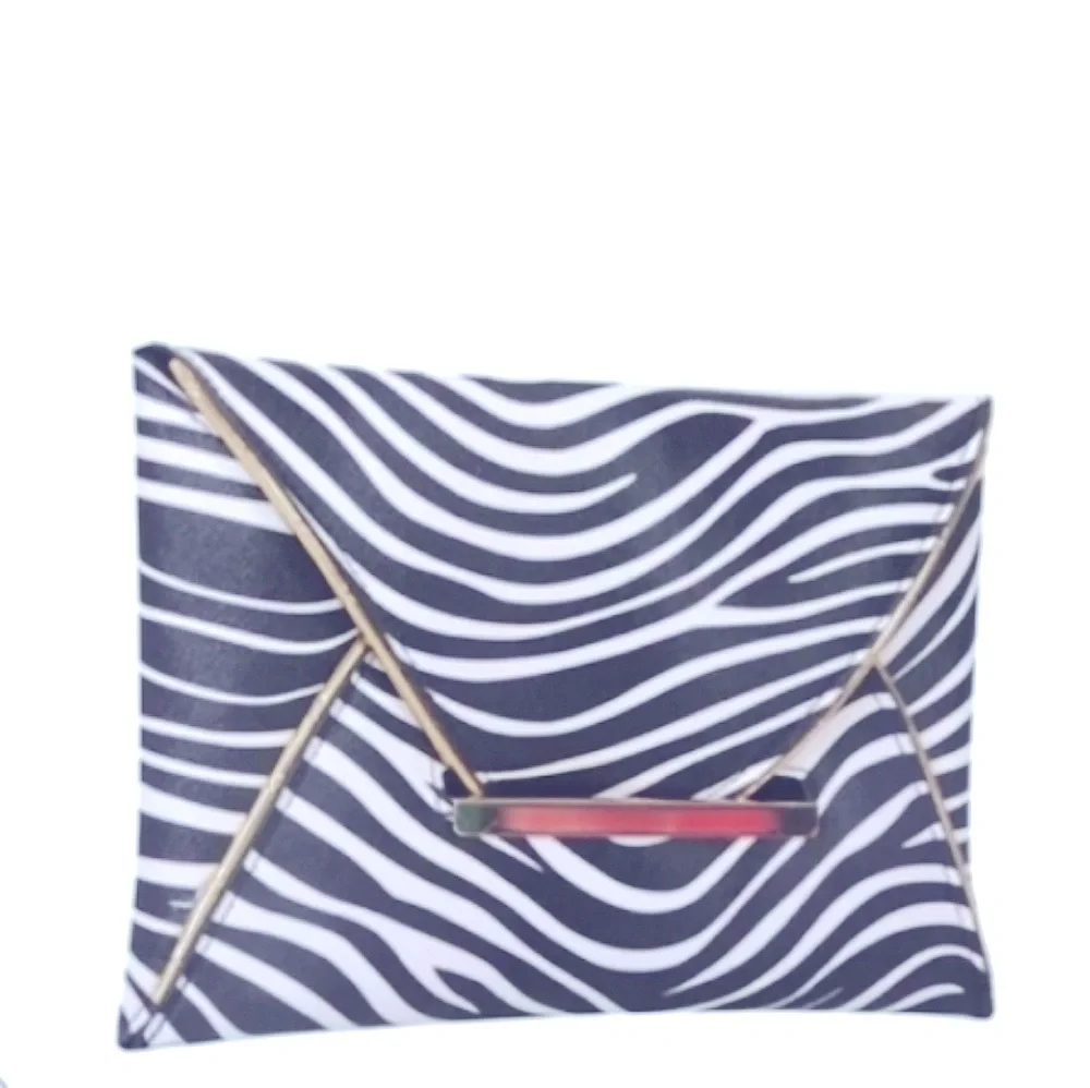 Zebra Striped Bag Clutch Animal Print Excellent pre loved condition Like New